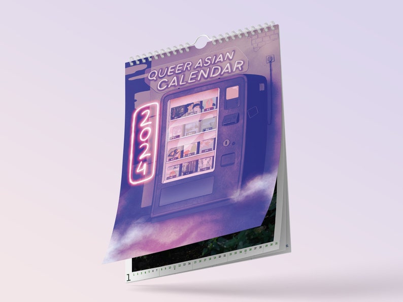 Queer Calendar 2024 Asian Diaspora Empowerment Intersectional Wall