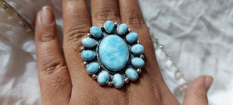 Larimar cluster Ring.