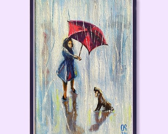 Rainy Day Painting Etsy
