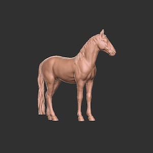 馬の像の3Dモデル、クラシックフォーム（OBJ）