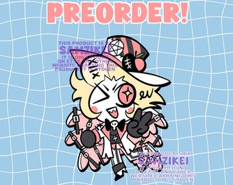 Pastel Halloween Lucifer 2 inch Enamel Pin (Preorder)
