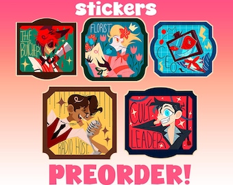 HAZBIN HOTEL Framed Stickers (Preorder!)