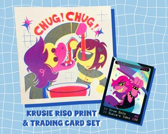 Krusie Riso Print + Trading Card Set
