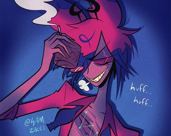 Alastor Smoking Print