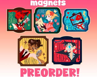 HAZBIN HOTEL Wooden Layered Magnets (Preorder!)