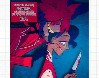 Demon Human Alastor Knife Print