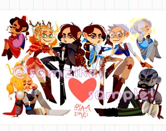 Critical Role Vox Machina Chibis Small Print