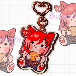 FFXIV G&#39;raha Tia Retro pluche 3&quot; glitter acryl bedel