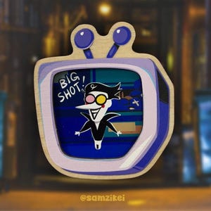 SPAMTENNA Spamton Layered Wooden Pin
