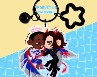 Sambucky Glitter Acrylic Keychain