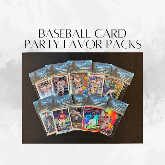 Baseball Card Party Favors: Sports Birthday Packs, Boy Birthday Idea