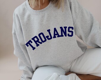 Custom Sports Team Sweatshirt: Block Letter Team Spirit Wear