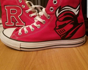 College Painted Shoes, shoes with college logo, hand-painted, can do any college, any color, not just converse