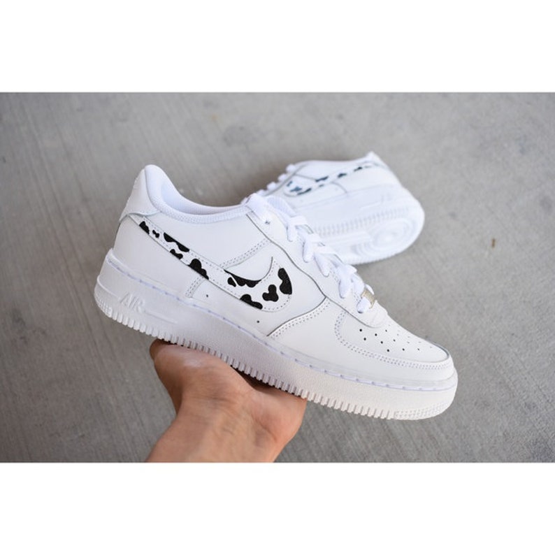 Custom Cow print Air Force ones | Etsy