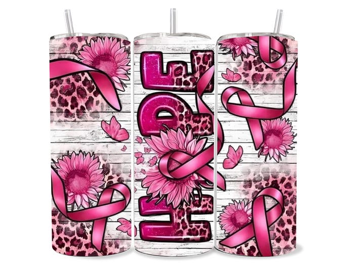 Pink Ribbon Hope Tumbler