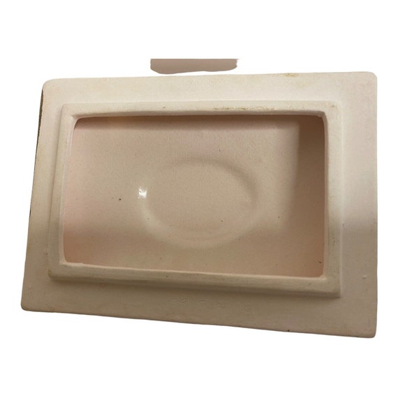 Vintage Porcelain Pink Trinket Jewelry Box 3D Pin… - image 7