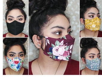 3D Origami Face Mask: Anti-Fog, Adjustable, Cotton Cloth, Reusable