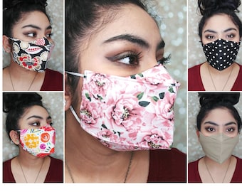 3D Cotton Face Mask: Anti-Fog, Easy Breathe, Adjustable