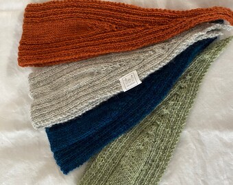 Knitted headband for adults