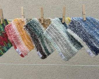 Cotton scrubby Dish Cloth, hand knitted