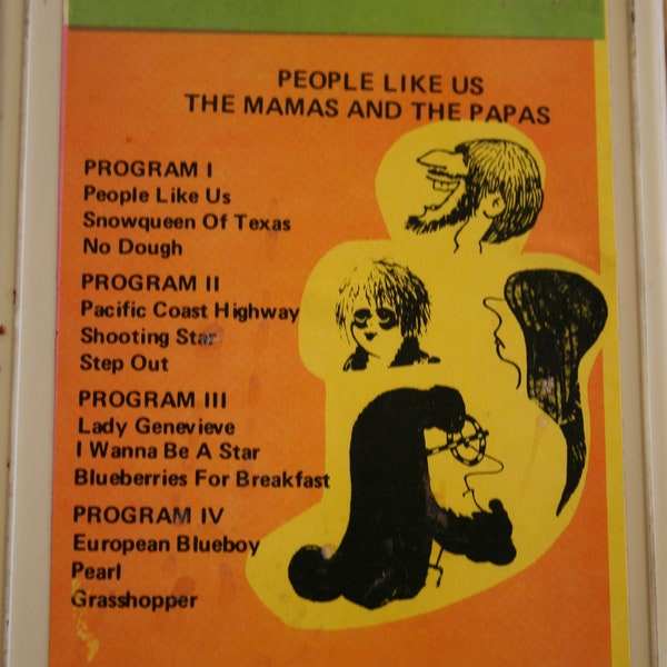 The Mamas and the Papas - People Like Us Band 8 track tape vintage nostalgic music lover gift