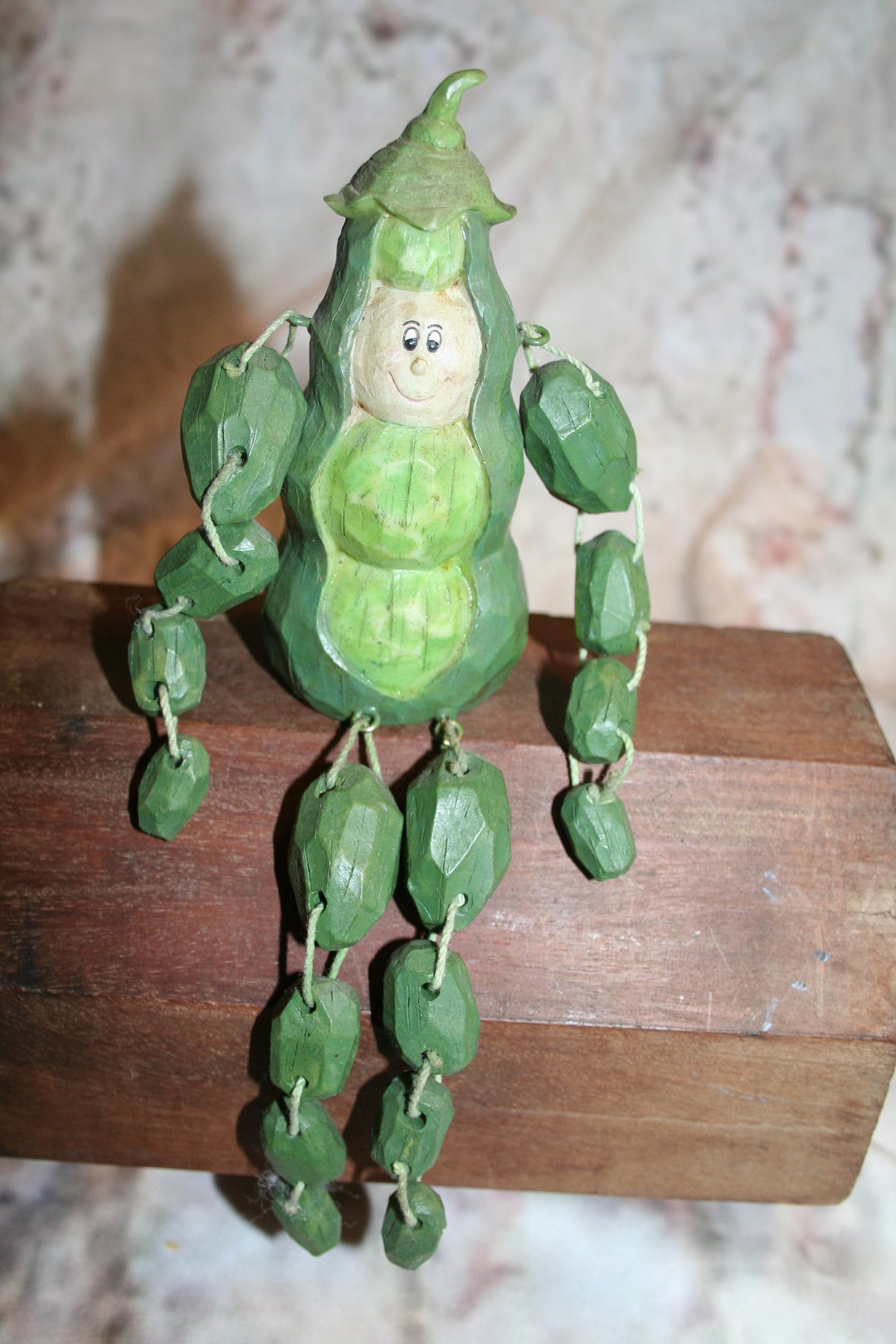 GREEN PEA Smiling Vegetable/fruits Garden Buddy Shelf Sitter Etsy