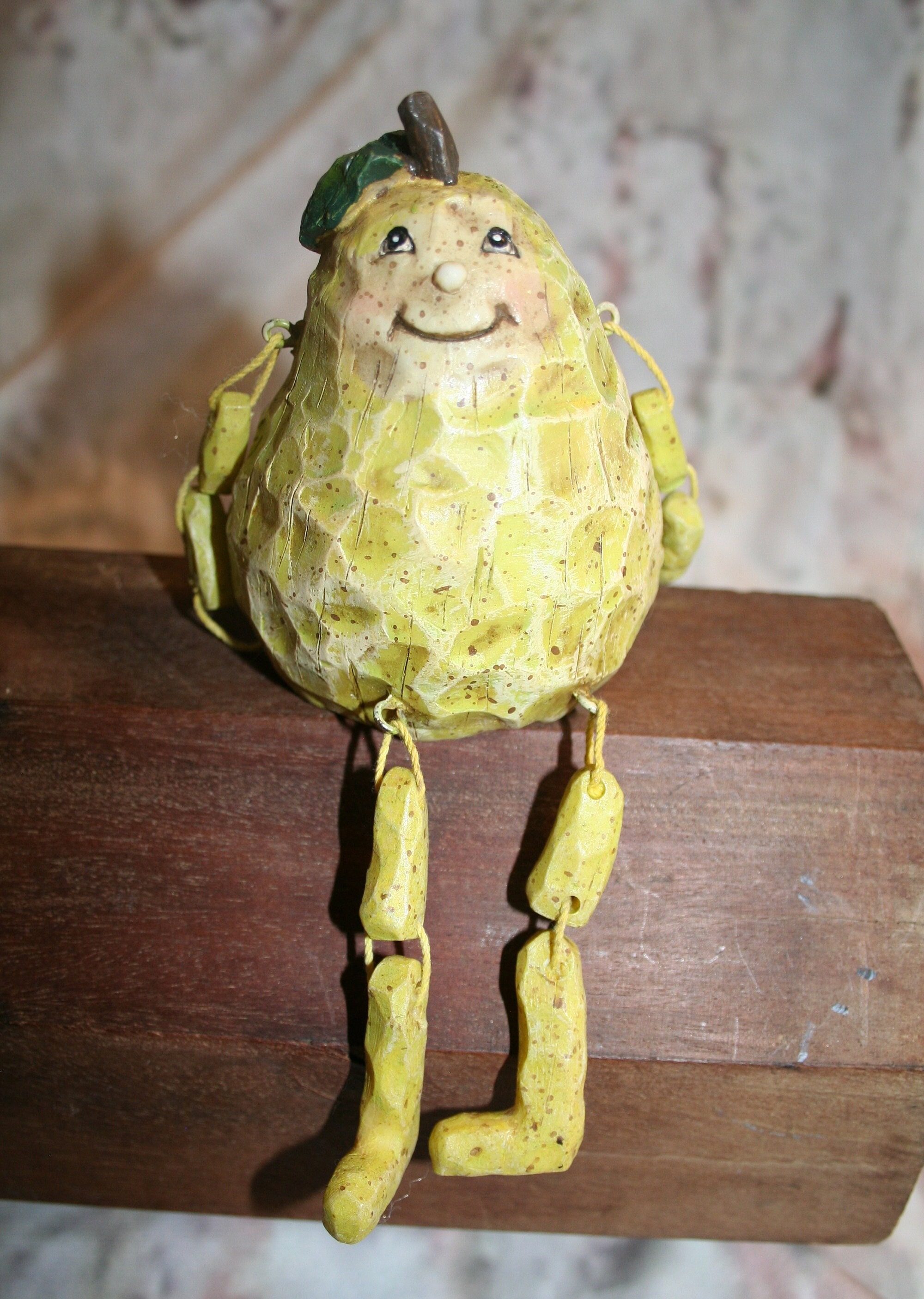 PEAR Smiling Vegetable/fruits Garden Buddy Shelf Sitter Etsy
