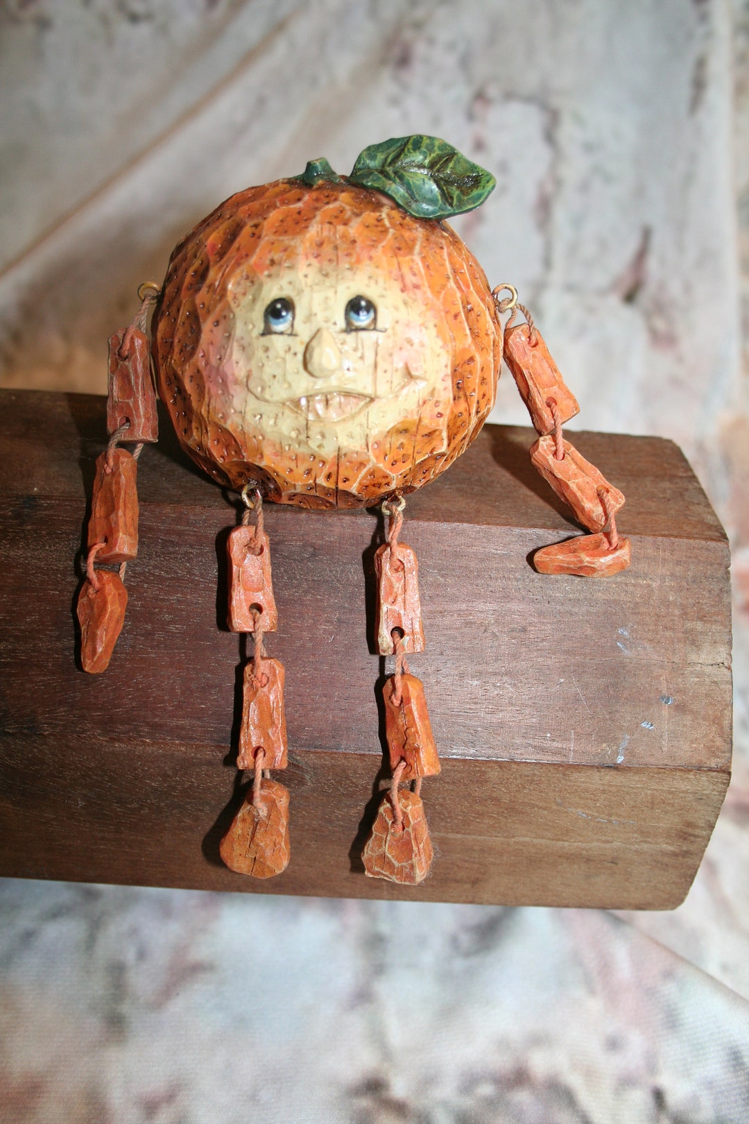 ORANGE Smiling Vegetable/fruits Garden Buddy Shelf Sitter Etsy