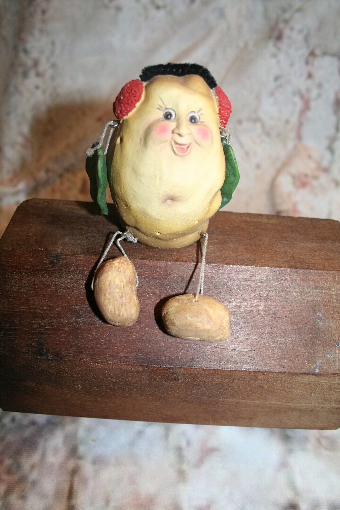 POTATO SPUD Smiling Vegetable/fruits Garden Buddy Shelf Sitter