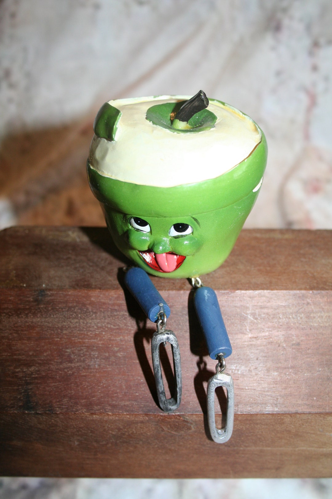 APPLE GREEN Smiling Vegetable/fruits Garden Buddy Shelf Sitter Etsy