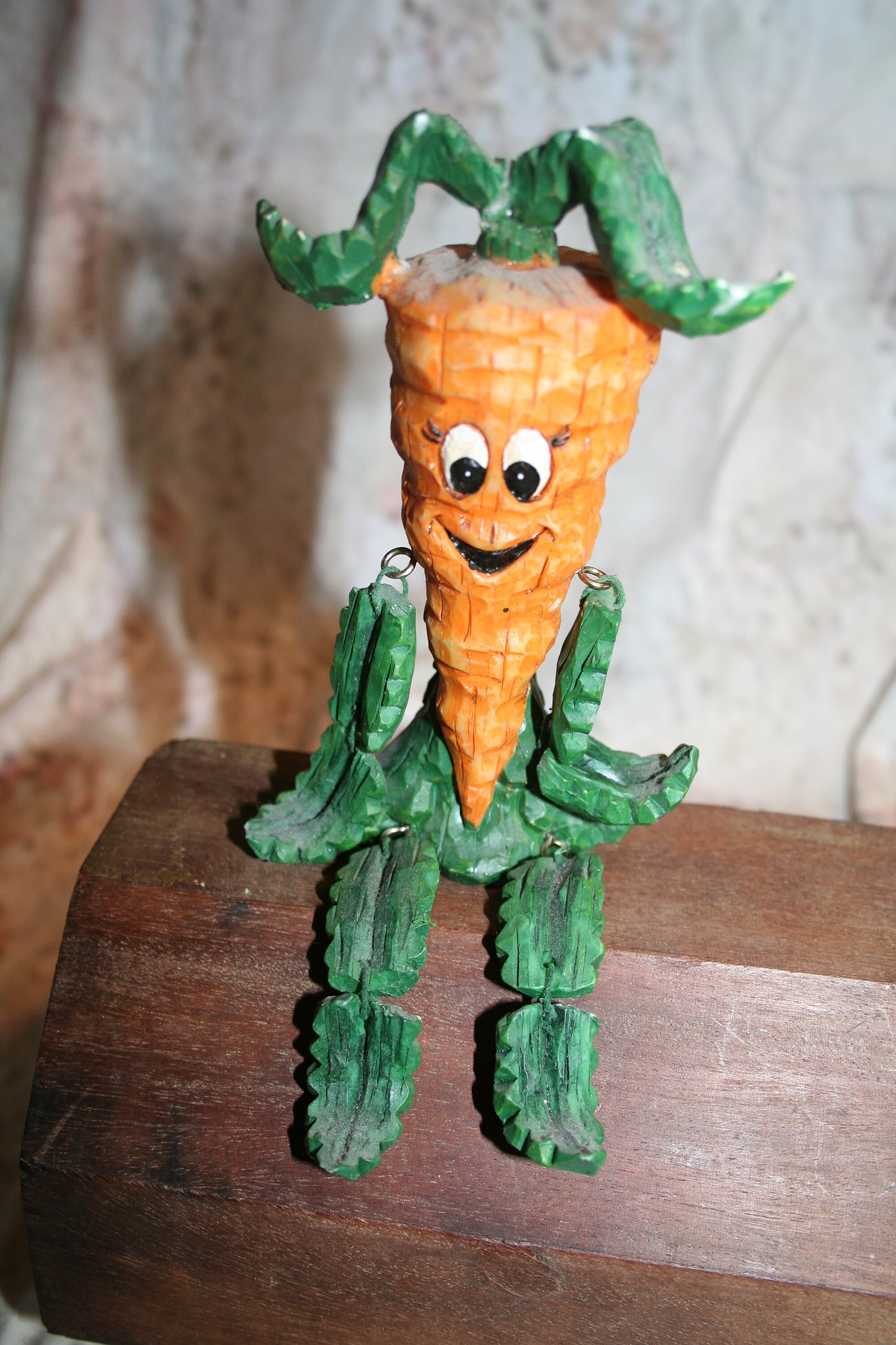 CARROT Smiling Vegetable/fruits Garden Buddy Shelf Sitter Etsy