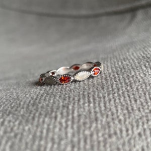 Single Birthstone Cremation Ring
