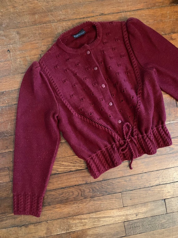 Vintage Austrian Folk Cardigan | 1980s does 1940s