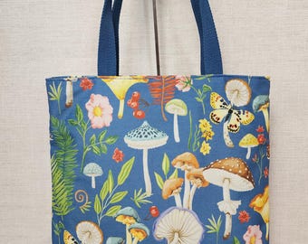 Handmade Mushroom Tote Bag Outdoor fabric tote