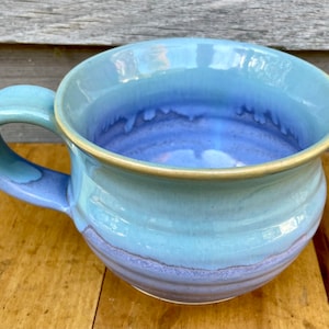Ceramic Handmade Large Pottery Soup Mug in Lilac Purple  ***FREE SHIPPING***
