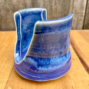 Handmade Ceramic Spongeholder in Aster Blue