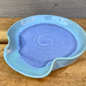 Ceramic Handmade Pottery Spoon Rest in Lilac