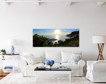 Late Afternoon on Rocky Seacoast Photography, Housewarming Gift, Ocean Decor, Beachhouse Gift, Large Wall Art, Newlywed Gift