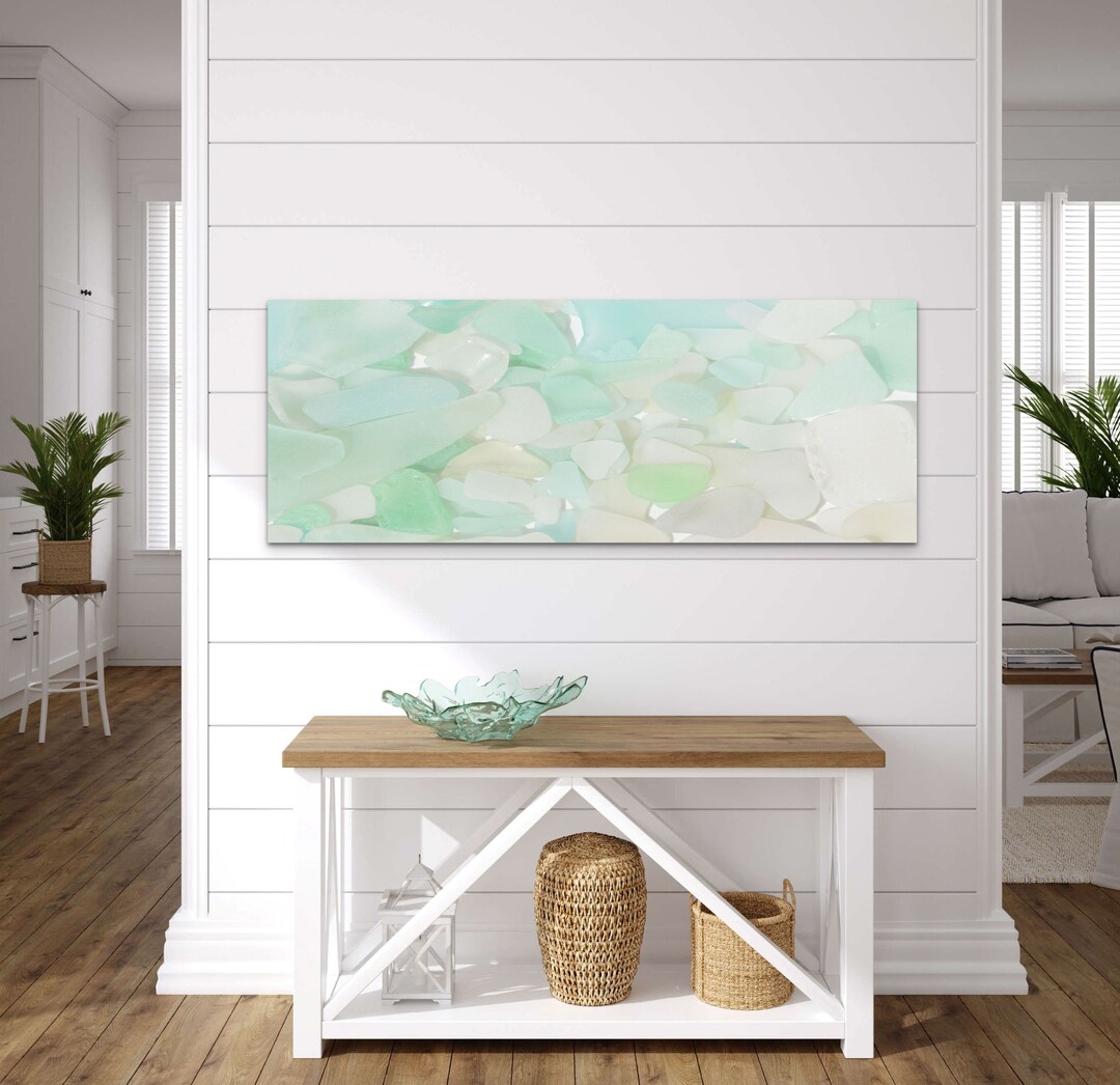 Aqua Capri Sea Glass, Wall Decor, Beautiful Aqua Shades, Beach Combing