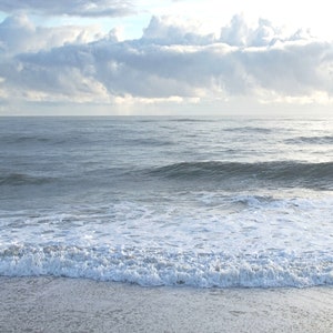 Morning at the Beach Panorama Photo, Housewarming Gift, Ocean Wall art, Travel Photography Decor, Beach house Gift, Large Wall Art image 6