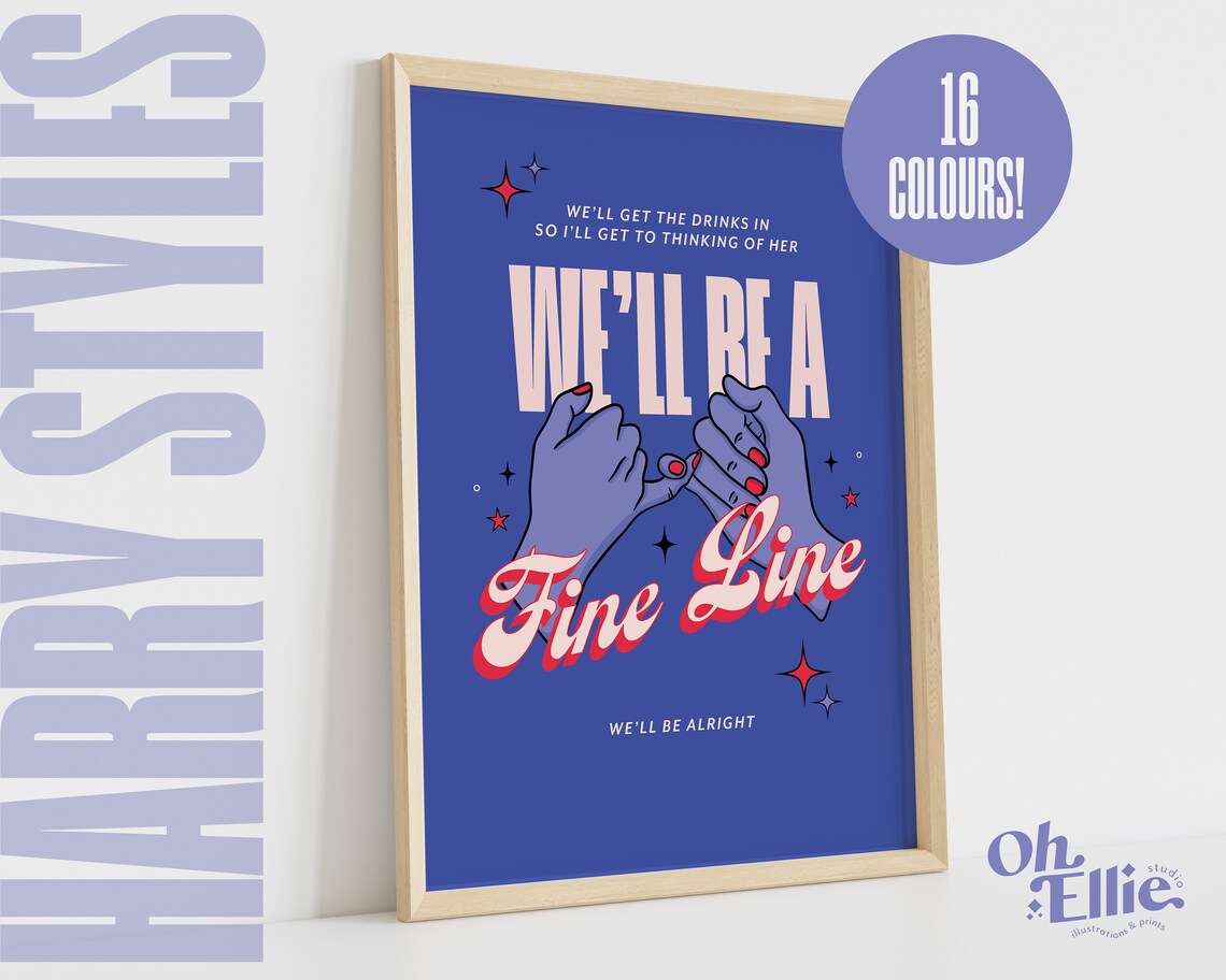 Fine Line Art Print Harry Styles Poster Fine Line Wall Art Etsy UK