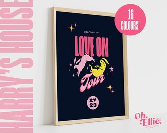Love On Tour 2022/23 Art Print, Harry Styles Poster, Harry's House Wall Art, Typographic Print, Music Lyric Quote, Illustration, As It Was