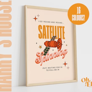 Satellite Art Print, Harry Styles Poster, Harry's House Wall Art ...