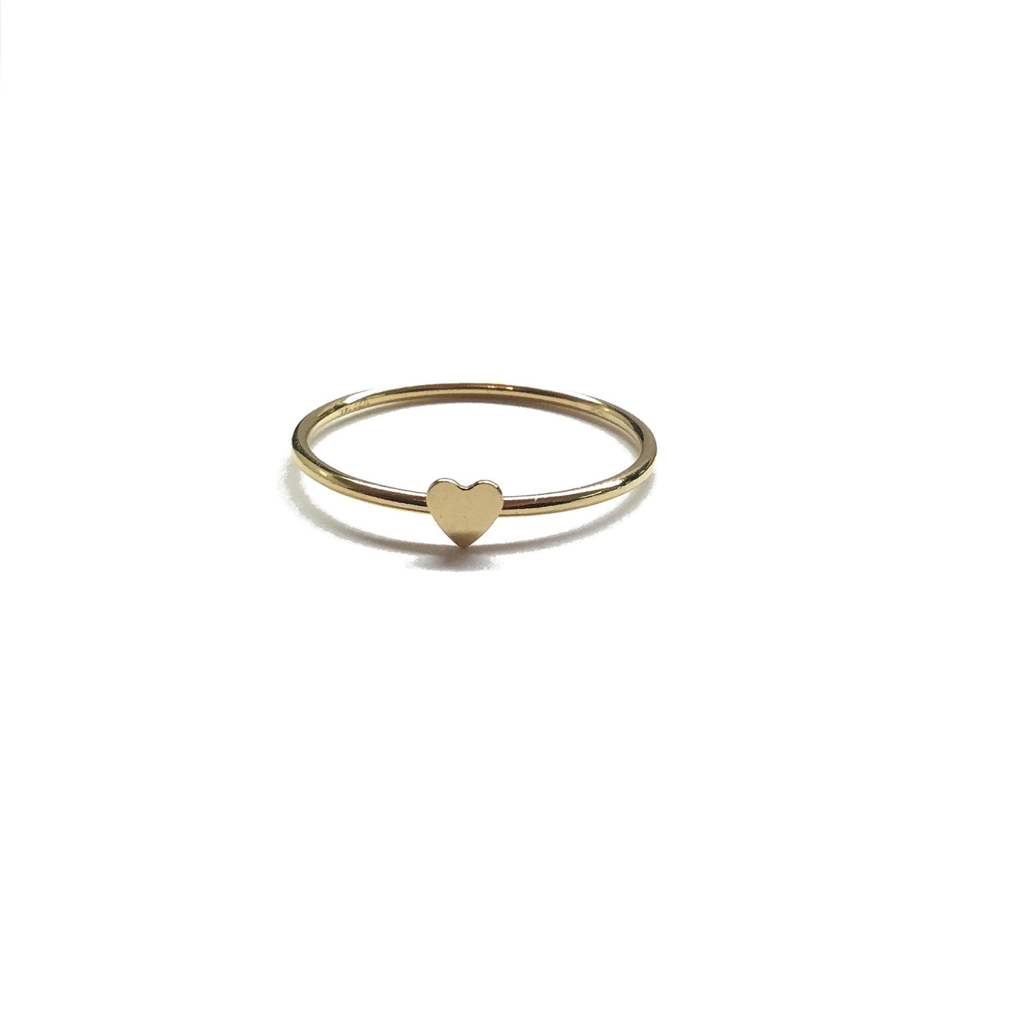 Heart Ring Gifts for Women Thin Gold 