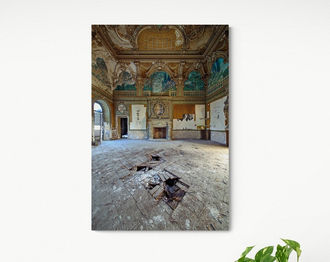 LIMITED EDITION Photo of an abandoned villa in Italy, URBEX, Fine Art paper, Dibond