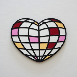 Disco Heart / Disco Wall Art / Abstract Wall Art / Mirror Wall Decor / Modern Art / Wall Hanging / Groovy Decor