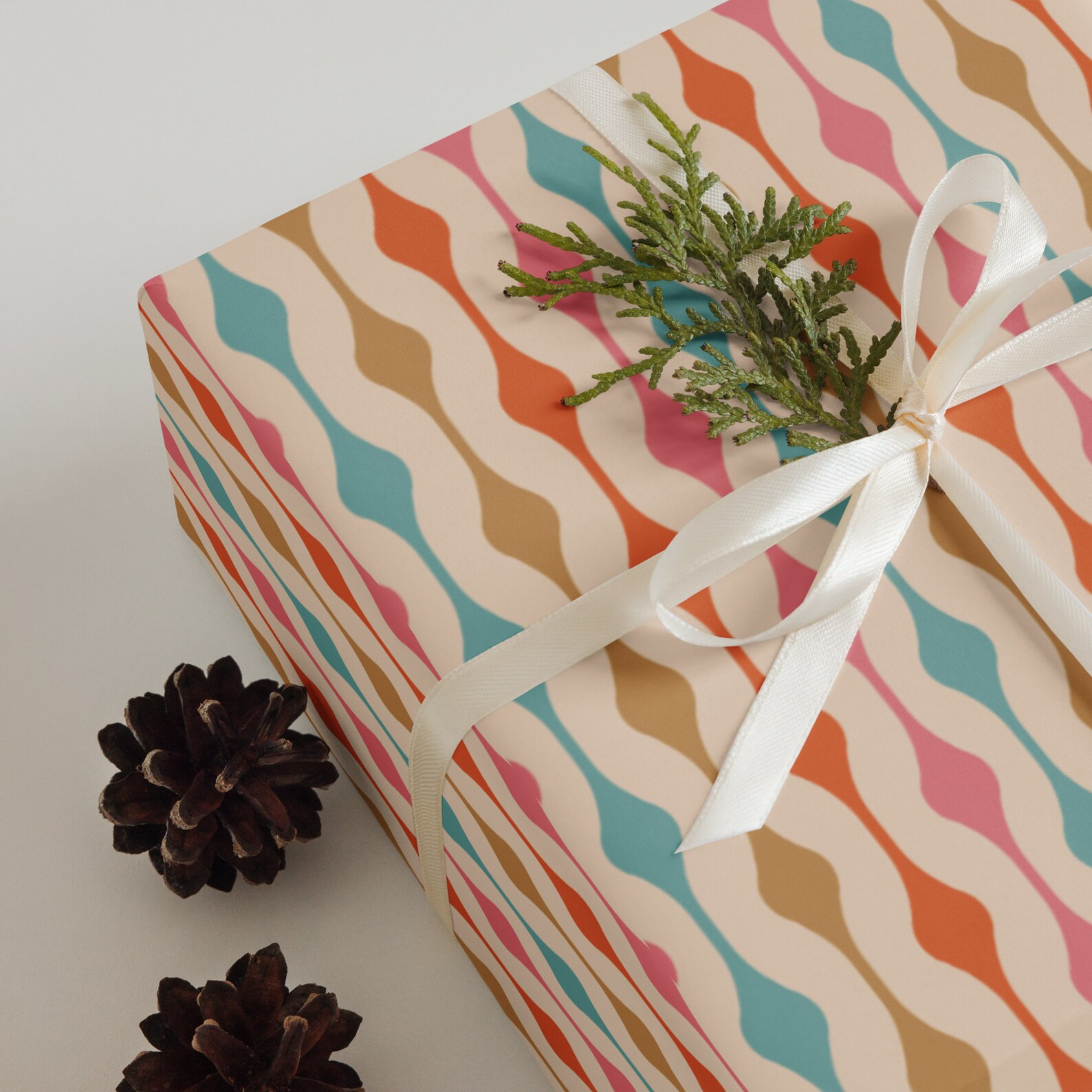 Retro Pattern Wrapping Paper Sheets / Vintage Christmas Paper - Etsy