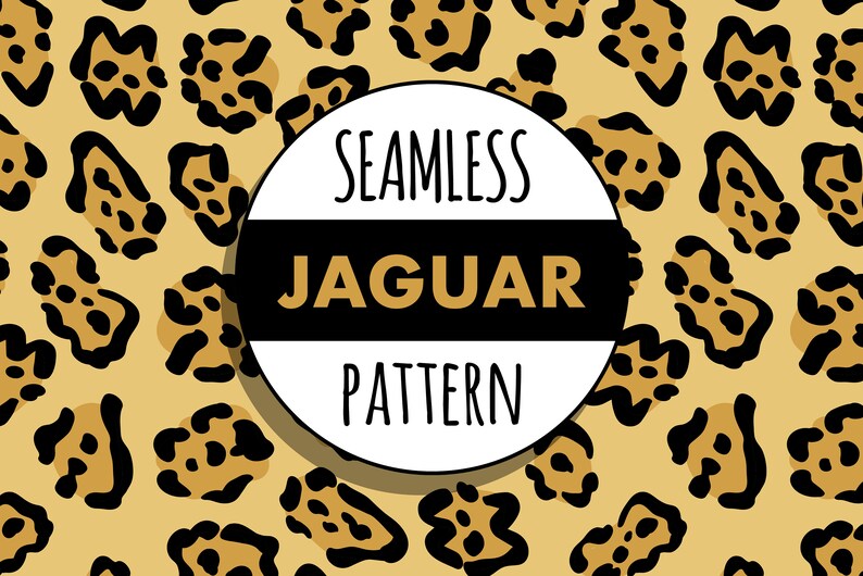 Seamless Jaguar Spots Pattern Digital Download Digital | Etsy
