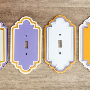 Scalloped Light Switch Plate Cover / Outlet Cover