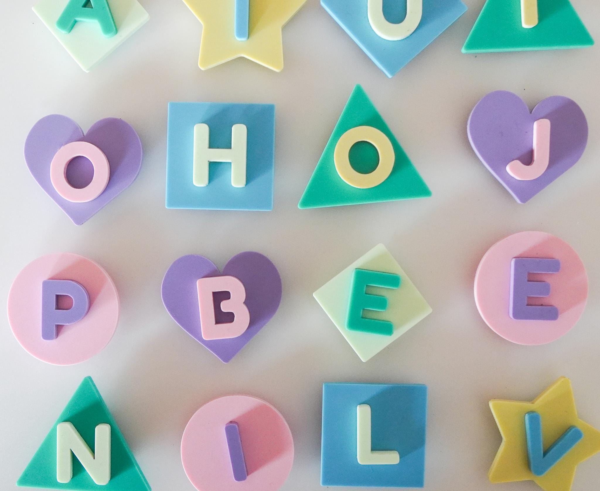 Colored Letter R Magnets Personalized Name Letter Magnets | Customizable Letters | Alphabet ...